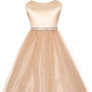 Flower Girl Dress Sale Little Girls Junior Girls Toddler Sleeveless Tulle Dress